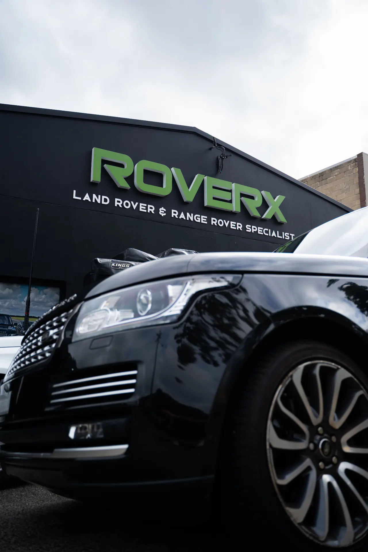 Range Rover outside the RoverX Land Rover and Range Rover workshop in Kirrawee